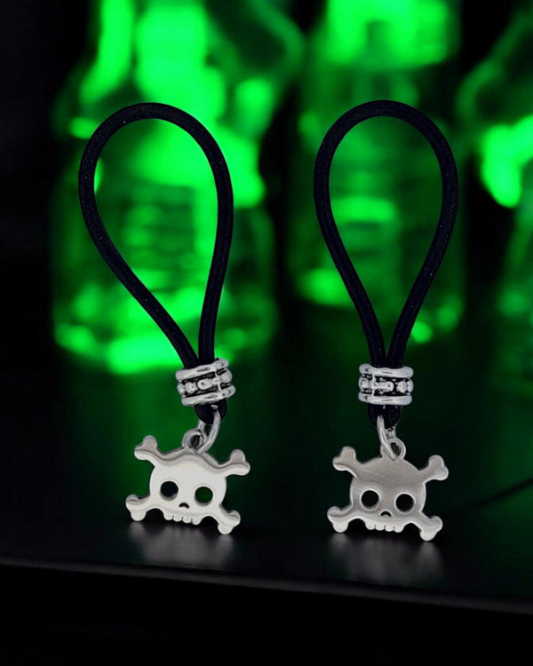 Warning: Poison - Skull & Bones Nipple Nooses | Gear For The Bold