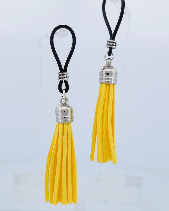 Yellow Leather Flogger Tassel | Gear For The Bold