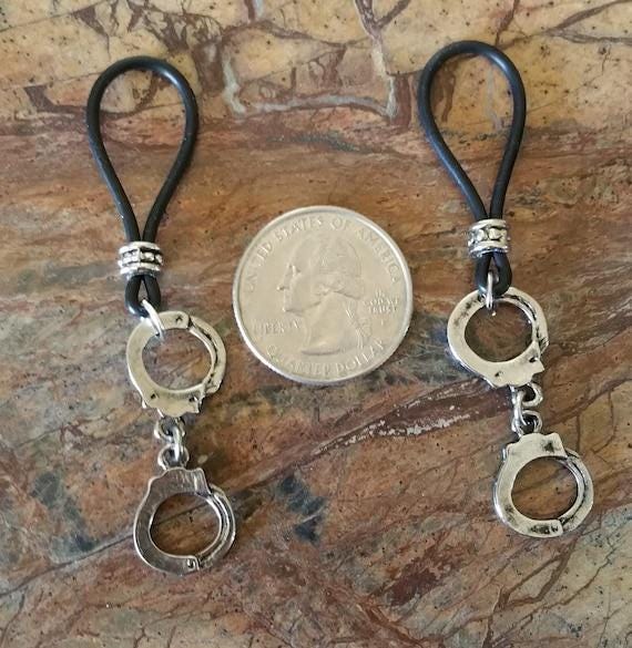 You're My Prisoner Nipple Nooses - Adjustable Loop / Non Piercing Nipple Ring Jewelry - Gear For The Bold