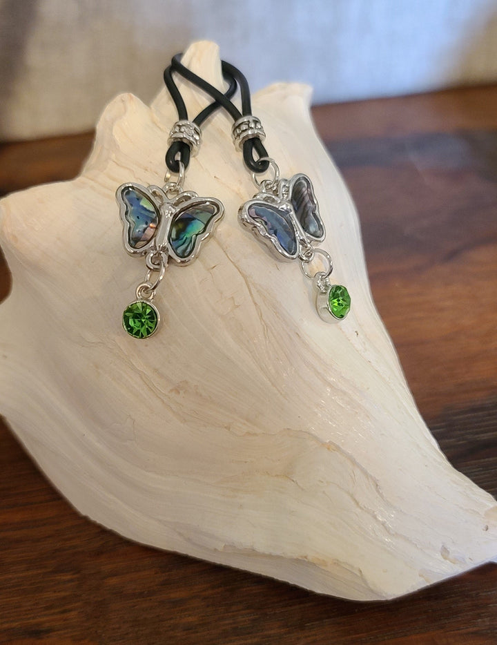 Butterfly with Green Jewel Nipple Nooses - Gear For The Bold